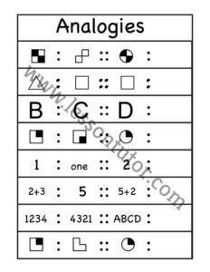 Picture Analogies Worksheet 1st Grade - 6 - Lesson Tutor