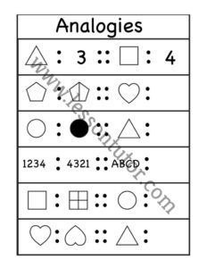 Picture Analogies Worksheet First Grade - Lesson Tutor