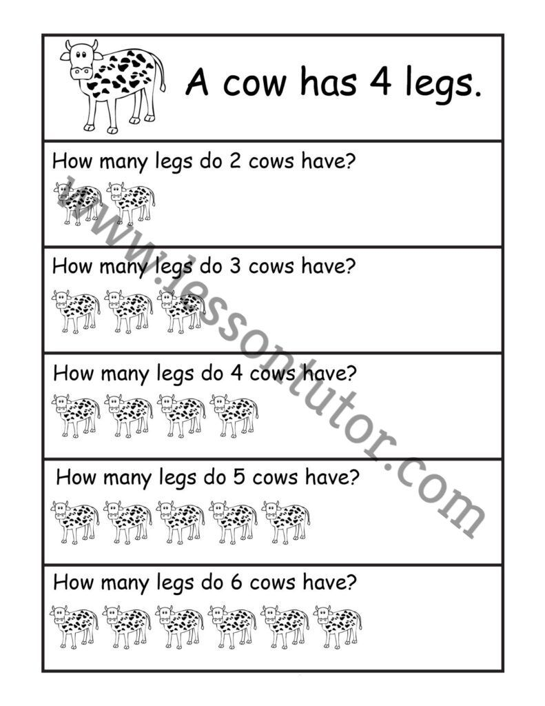 Picture Word Problems – Repeated Addition – Multiplication Worksheet ...