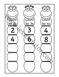 Skip Counting by 2, 3 and 4 Worksheet First Grade - Lesson Tutor