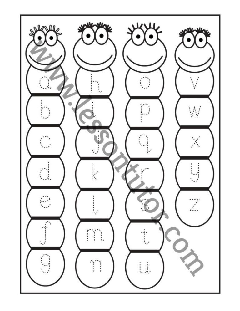 Small Letter Tracing Worksheet Preschool - Lesson Tutor