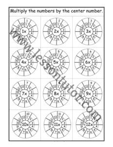 Times Table – 1-12 Worksheet Third Grade - Lesson Tutor